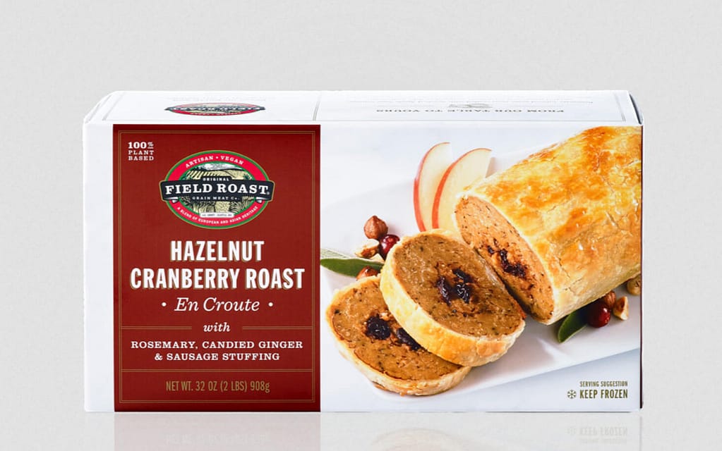 Best Vegan Thanksgiving Dinner Recipes 23 Hazelnut & Cranberry En Croute Photo