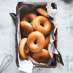 fast vegan bagel lunch