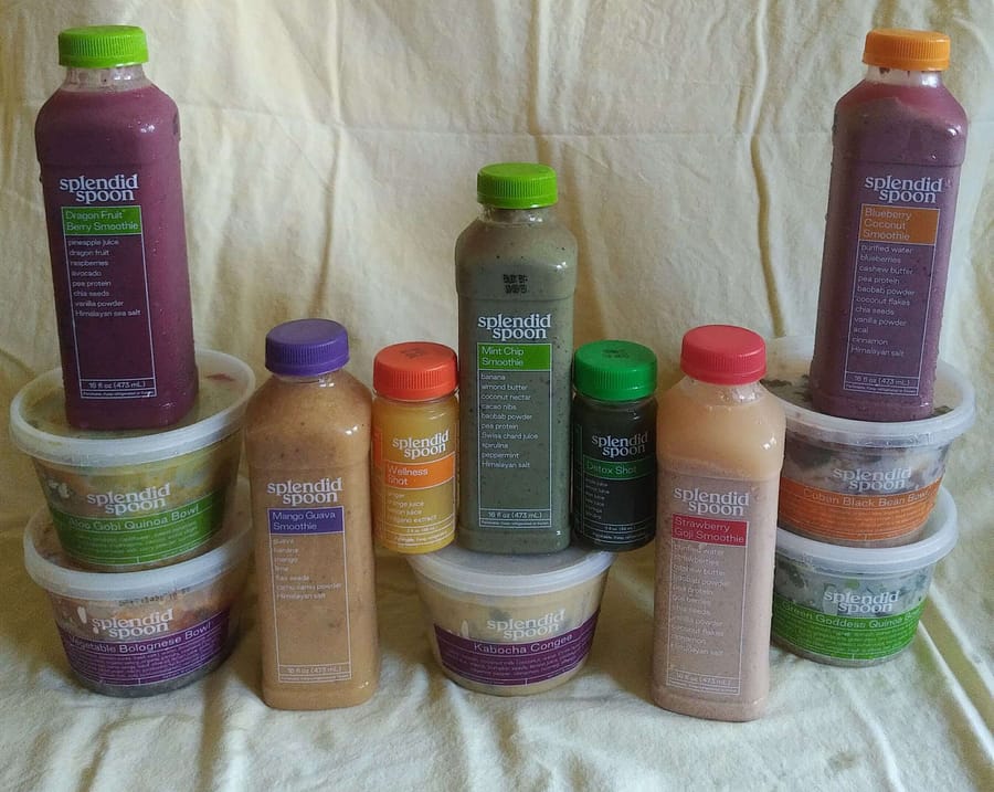 Splendid Spoon Meal Delivery Review! 2 Splendid Spoon Meals Arranged in a Stack Landscape